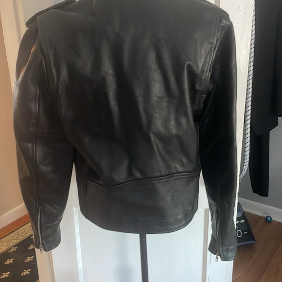 Motorcycle jacket black leather Wilson’s leather vintage - Picture 6 of 15